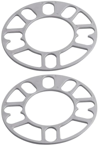AKOOSY 2 Pièces Entretoises de Moyeu de Roue en Alliage d'Aluminium pour Voiture et Camion, Protection Anticorrosion, Amélioration Stabilité, Design Ajouré, Accessoires Automobiles