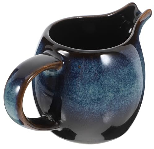 Gadpiparty Bricco per Latte in Ceramica Elegante con Manico e Beccuccio Antigoccia, Facile da Pulire e Multifunzionale, per Tè Pomeridiano e Ristoranti Classici