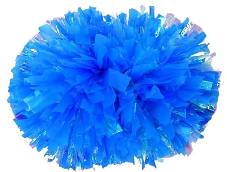 ZFIHAV 6 st 35 cm Cheerleader i plast pompom flicka Cheer tankning rekvisita Cheerleading-pompon för matcher | Blå