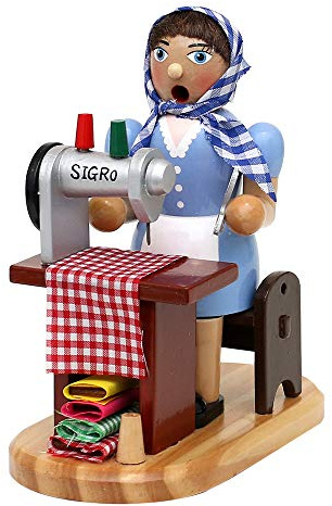 Wichtelstube-Kollektion Holz Räuchermännchen Schneiderin