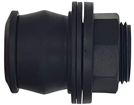Conector de Paso para Tanque con Montaje Exterior Macho 3/4 - Hembra 1/2 | Ideal para Bidones, Depósitos e IBC | Rosca Estándar y Sellado Fiable | AROZ