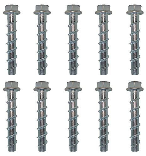 10x Remstaler BETONSCHRAUBE Sechskant mit angepresster Scheibe | Ø5 - Ø18 | ETA Zulassung | made in GERMANY | Schraubanker (6x80)