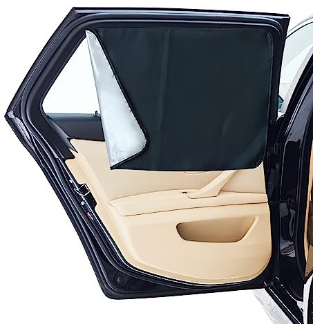 Auto Sonnenschutz Kinder, ACTOYS 2 Stück Auto Sonnenschutz Magnet, Sonnenschutz Auto mit Uv Schutz, Auto Vorhänge, Auto Sichtschutz Fenster, für die Meisten Autos, SUV, MPV, 79 x 50 cm