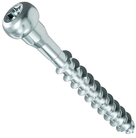 Lot de 250 Vis à Bois - 30 à 70 mm - Vis à Ferrure d'Angle TX 20 - Filetage Complet Avec Base de Tige 5,0 x 40 mm
