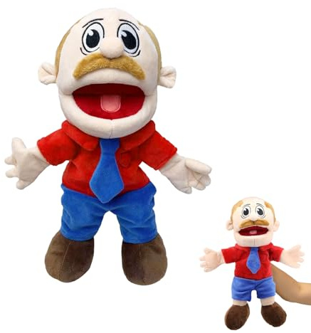 Jeffy Hand Puppets for Kid Jeffy's Classmates JR Hand Puppet Toys to Role Play Cute Cartoon Puppets for Adults Kids Interactive Performance Storytelling(Dad)