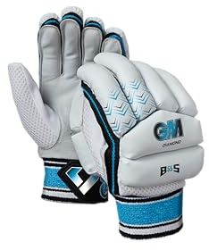 Gunn & Moore GM - Guantes de bateo de críquet | Ben Stokes Diamond | Palma de Cuero Dividida | Juventud diestra | 1 par | Aproximadamente 360 g por par