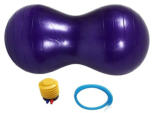 Kisangel Verdickter Anti-Burst-yogaball in Erdnussform Zum Balance-Training Aus PVC-Material Für Fitness Zu Hause Studio Zur Stärkung Von Muskeln Und Koordination