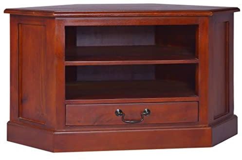 Lauuoeriau Furniture Item Home Corner TV Cabinet Classical Brown Solid Mahagoni Wood-Möbel