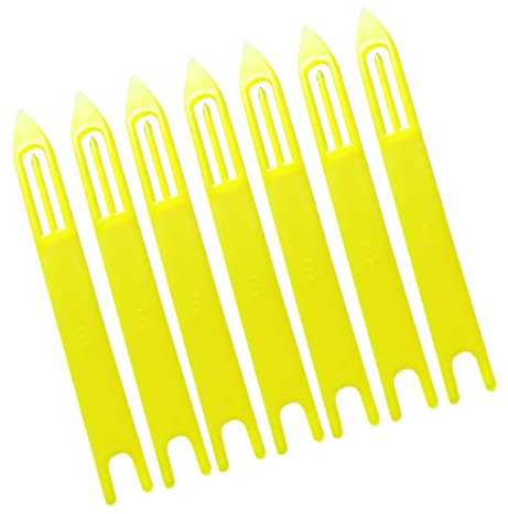 YOSADIER 30piezas Agujas De Tejer y Remendar Redes De Pesca Herramientas De Costura De Amarillo