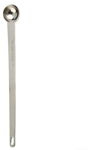 Cuchara medidora de café de acero inoxidable de mango largo, cucharas graduadas con escala transparente de 5 ml, 10 ml, 15 ml, 20 ml, 25 ml, 30 ml, para cocina (5 ml)
