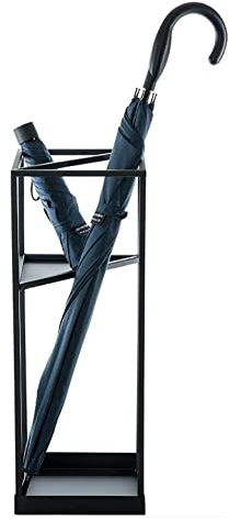Metal Square Umbrella Holder Stand Free Standing Rack for Indoor/Outdoor Use Ideal for Hotels Offices Shopping Malls Durable Umbrella Storage Solution