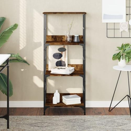 LLEZKBR Étagères, bibliothèques et étagères debout - Bibliothèque en chêne fumé 50 x 33 x 117,5 cm - Bois d'ingénierie