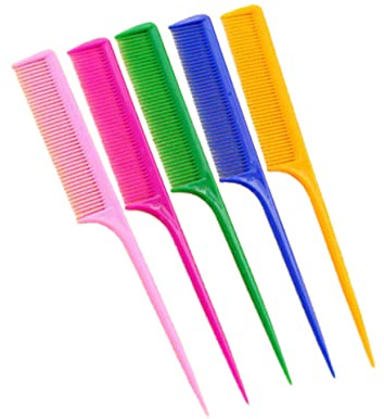 HAPINARY 5pièces Lot De Peignes à Cheveux Pour Salon De Coiffure Peigne à Queue Avec Long Manche