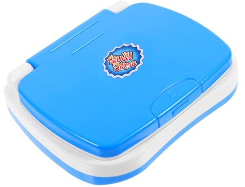Hohopeti Laptop Lerncomputer mit LED Display Interaktiver Musikfunktion Sicherem Pädagogisches für Vorschulkinder Geburtstagsgeschenk Blau