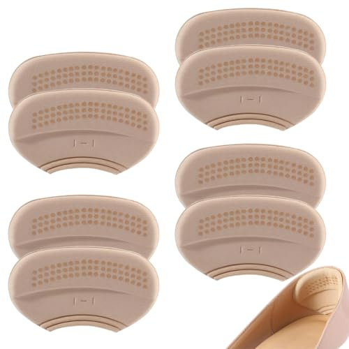 YIPFEN 4 Paia Cuscinetti Salva Tallone, Proteggi Tallone Autoadesivo, Cuscinetti per Scarpe Antivesciche e Antisfregamento, 3 mm e 6 mm, Riduttore per Scarpe Troppo Grandi, Migliora la Vestibilità