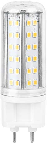 QERLONG G12 LED ampoule de maïs lampe 10W haute lampe lumineuse maison avec 85 perles LED AC85-265V (Warm White)