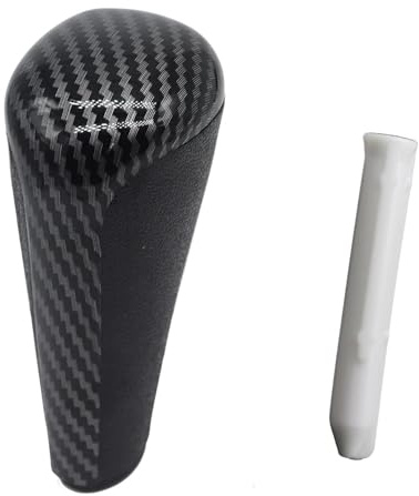 Schalthebel Hebel Für Peugeot 206 207 208 301 307 308 407 408 607 3008 5008 Für RCZ Ersatz-Schaltknauf Stick Shifter Hebelstift Automatische Klassische Zündung(Carbon and Adapter)