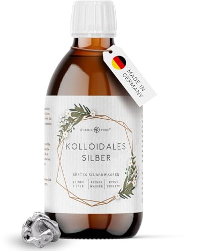 Kolloidales Silber - Silberwasser (50ppm) von Nordic Pure (250ml | 50 PPM)