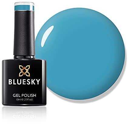 Bluesky Gel Nail Polish, Summer 2021 Collection, Backdoor Wave Ss2115, 10 ml Blue (Requires Curing Under LED or UV Lamp)