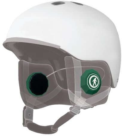 Outdoor Tech - Chips 3.0 Bluetooth Helmet Speakers - True Wireless Helmet Bluetooth Headphones for Skiing, Snowboarding, Mountain Biking, and Climbing, Green