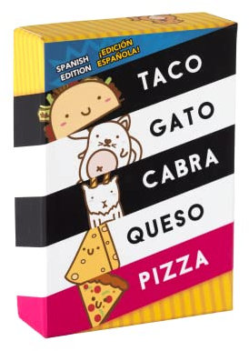 Hikyskin Dolphin Hat Games Taco Gato Cabra Queso Pizza, Juego de Cartas de Fiesta