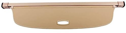 LTSRLL Einziehbarer Auto Kofferraumabdeckung für V-W Tiguan Allspace 2018-2022, Laderaumabdeckung Rollo Schutz Cover Kofferraum Hutablage Privatsphäre ZubehöR,A/beige