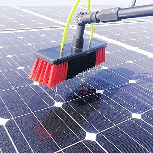 PiurUf Asta Lavavetri, Asta Alimentata ad Acqua/Tubo, Spazzolone per la Pulizia, Spazzolone per la Pulizia Dei Vetri Pulizia Pannelli Fotovoltaici/3M