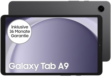 Samsung Galaxy Tab A9 Wi-Fi Android-Tablet, 64 GB Speicherplatz, Großes Display, Satter Sound, Simlockfrei ohne Vertrag, Graphite, Inkl. 3 Jahre Herstellergarantie [Exklusiv bei Amazon]