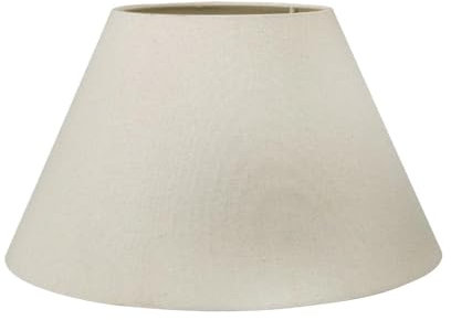 Slubby Hopsack Lamp Shade | Modern Shades for Table Lamps and Floor Lamps | Natural Cream Lampshade for Standard Lamps (Empire, 25cm Diameter)
