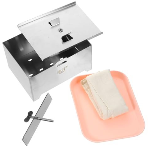 IMIKEYA Tofu Press Mould Stainless Steel 304 Sturdy Household Soybean Curd Maker Convenient Manual Tofu Pressing Tool for Traditional Homemade