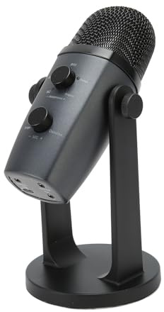 Lazmin112 M2 USB-Mikrofon, Computer-PC-Mikrofon, Typ-C-Plug-Play-Gaming-Mikrofon mit Nierencharakteristik, Geräuschunterdrückung, Lautstärkeregelung, für Konferenzen, Streaming, Podcasting
