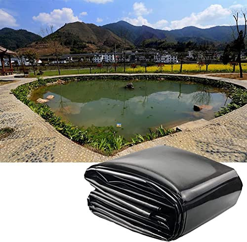 PRMTYUP 8x10m/26x33ft,Teichfolie Flexible Fischteichbettfolie, Flexible Vorgeschnittene Teichfolie TeichhüLlen Faltbare UndurchläSsige Folie FüR Fischteiche, FüR GäRten, Teiche.