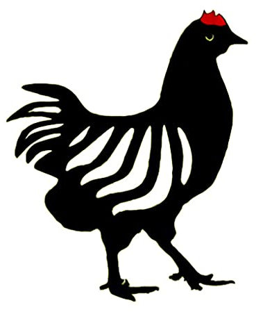 Prise de terre de jardin en forme de poule/coq pour décoration de patio, caste en acier inoxydable, pour décoration de pelouse, cour, fournitures de jardinage robustes