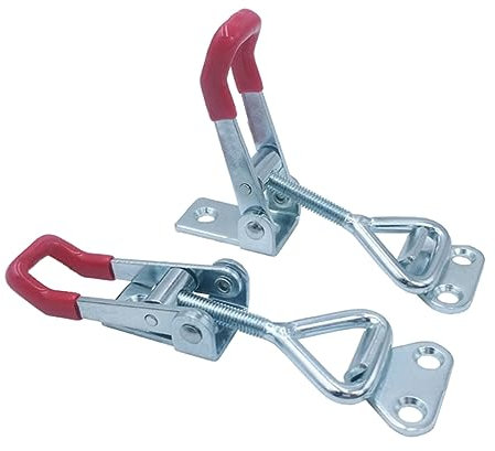 Angoily Ensemble De 5 Pinces À Bascule À Barre Courte Base À Bride Poignée En Plastique Facile À Utiliser Pour Le Travail Sur Planche