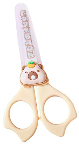 Kinderschere, süße Schere | Süße Capybara Runde Sicherheitsschere für Kindergarten | Schneiden von Scrapbooking-Accessoires, Handwerkstools für Grundschule einem Rutschgriff, Kinderaktivitäten für Kin