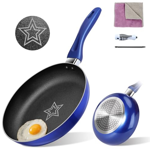 Myiosus Pfanne, Bratpfanne 28 cm, Pfanne Induktion, Antihaftbeschichtung, Frying Pan, haltbarem Aluminium, für alle Herdarten geeignet, PFOA- & PFOS-frei