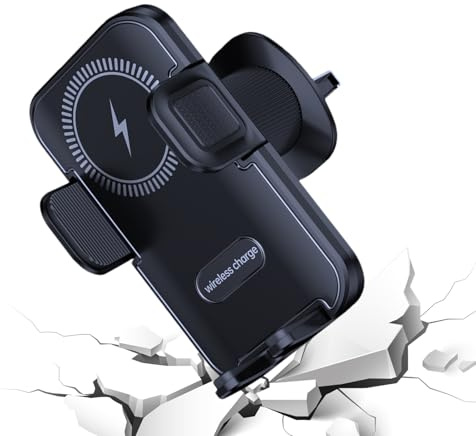 Kabellose Auto-Handy-Ladestation - Autohalterung Mit Induktiver Aufladung,15W Schnelllade-Funktion Automatische Klemmvorrichtung Für LKW Wohnmobile Pendler Reisen Alltag
