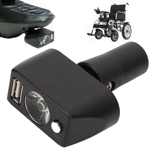 Elektrische Rollstuhl-Lichter, 3-poliger XLR-Kopf auf USB-Aufladung, elektrische Rollstuhl-Lampe, verstellbarer Winkel, Rollstühle Zubehör