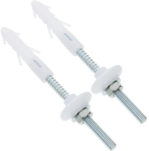FIXOSHEE 1 Set Heavy Duty Wall Mount Bathroom Sink Fixings Kit Durable Installation Screws Washers for Secure Washbasin Setup Robust and Reliable Fastening for Elegant Bathroom Design