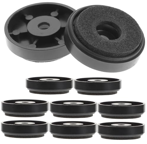 DOITOOL Speaker Isolation Feet Speaker Vibration Absorber Round Base Mat for Hifi Amplifier Turntable Protection 10pcs