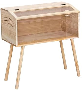 LeeQinersw Hühneraufzuchtbox Holz Acryl Brutkasten Kükenzuchtbox Vogelkäfig Kleintierstall mit Klaren Sichtfenstern Und Einfacher Montage für Geflügelzucht Und H, 50 cm X 30 cm X 30