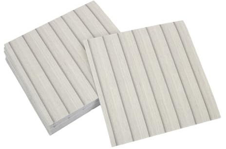 KOMBIUDA 30 Pièces Lot de Panneaux Muraux Imitation Bois Peint Autocollant Étanche Pet Décoration Murale Auto-adhésive Résistante à Humidité pour Intérieur Salon Chambre Cuisine