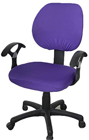 Koowaa Lot de 2 Housses de Dossier universelles Extensibles et rotatives pour Chaise de Bureau Style Simplisme Moderne