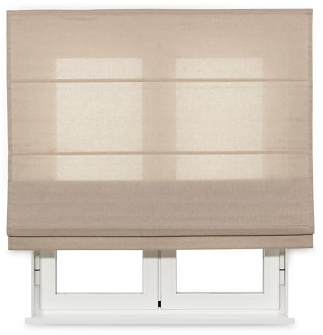 VIEWTEX | Estor Plegable Traslúcido Sack Rústico Arena 135 X 210cm| para Puertas y Ventanas|Fabricado en España | Garantia 5 años