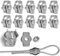 10 Pezzi Morsetto Fune Funi Metalliche in Acciaio Inossidabile,Morsetto Duplex M3,Morsetto per Fune 3mm,Morsetto Simplex,Morsetto per Cavo in Acciaio Inossidabile 304, Morsetto per Fune Metallica
