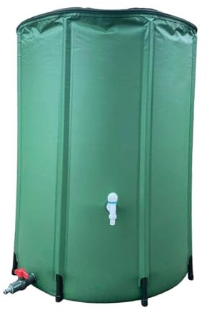 predolo Zusammenklappbare Regentonne, Zusammenklappbares Regenwasser Auffangsystem, Wasserspeicher, Wassertank, Regentonne, Faltbare Regentonne, Mehrfarbig, 100L