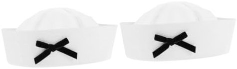 VALICLUD 2pcs Sailor Cosplay Hat for Party Decorative Boating Sailor Hat Costume Party Clothing Accessories for Women Cosplay