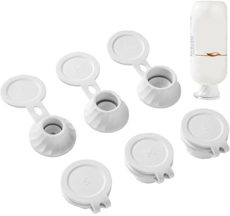 Upside Down Bottle Cap - Convenient Lid Won't Waste Leftovers, Replacement Bottle Cap for Kitchen | Easy Refill Upside Down Bottle Cap, Sauce and Condiment Cap, Type