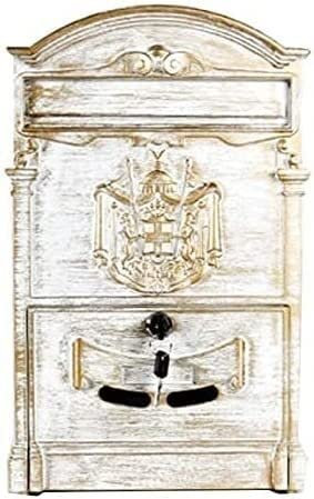 AYCDL Cassetta dei Suggerimenti Cassette di Raccolta aziendali Cassetta delle donazioni Cassetta Postale da Parete per Esterni Cassetta Postale in Metallo zincato con chia(N)