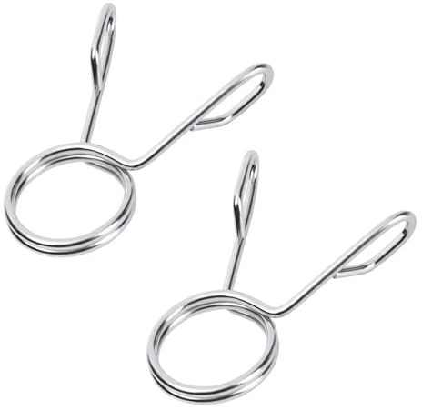 Fjäderklämmor för skivstång, fjäderklämmor för skivstång - fitness förstärkare klämkrage för tyngdlyftning, fjäderhalsband för fitnessstyre, robusta, praktiska, impuklämmor